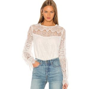 Smoke and Mirrors blouse in Ivory